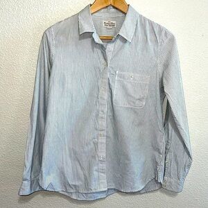 Madewell Blue White Stripe Shirt